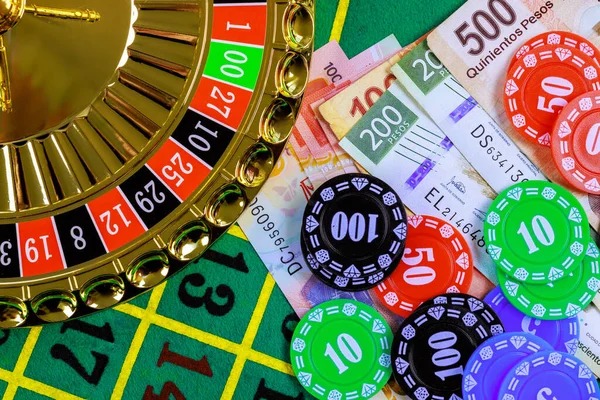 Baccarat table layout with cards